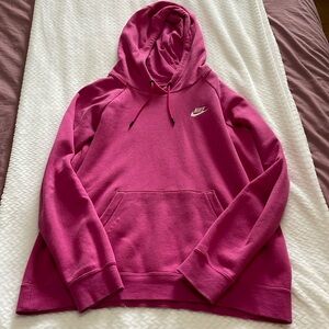 Women’s pink Nike hoodie